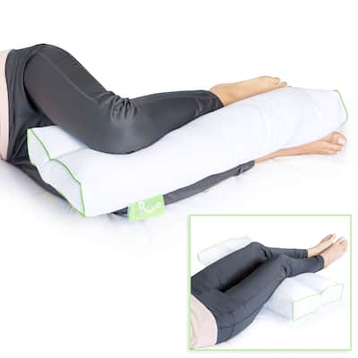 Sleep Yoga Back Side Sleepers, Ergonomically Designed Down Alternative Pillow for Knee Support, Hypoallergenic and Washable