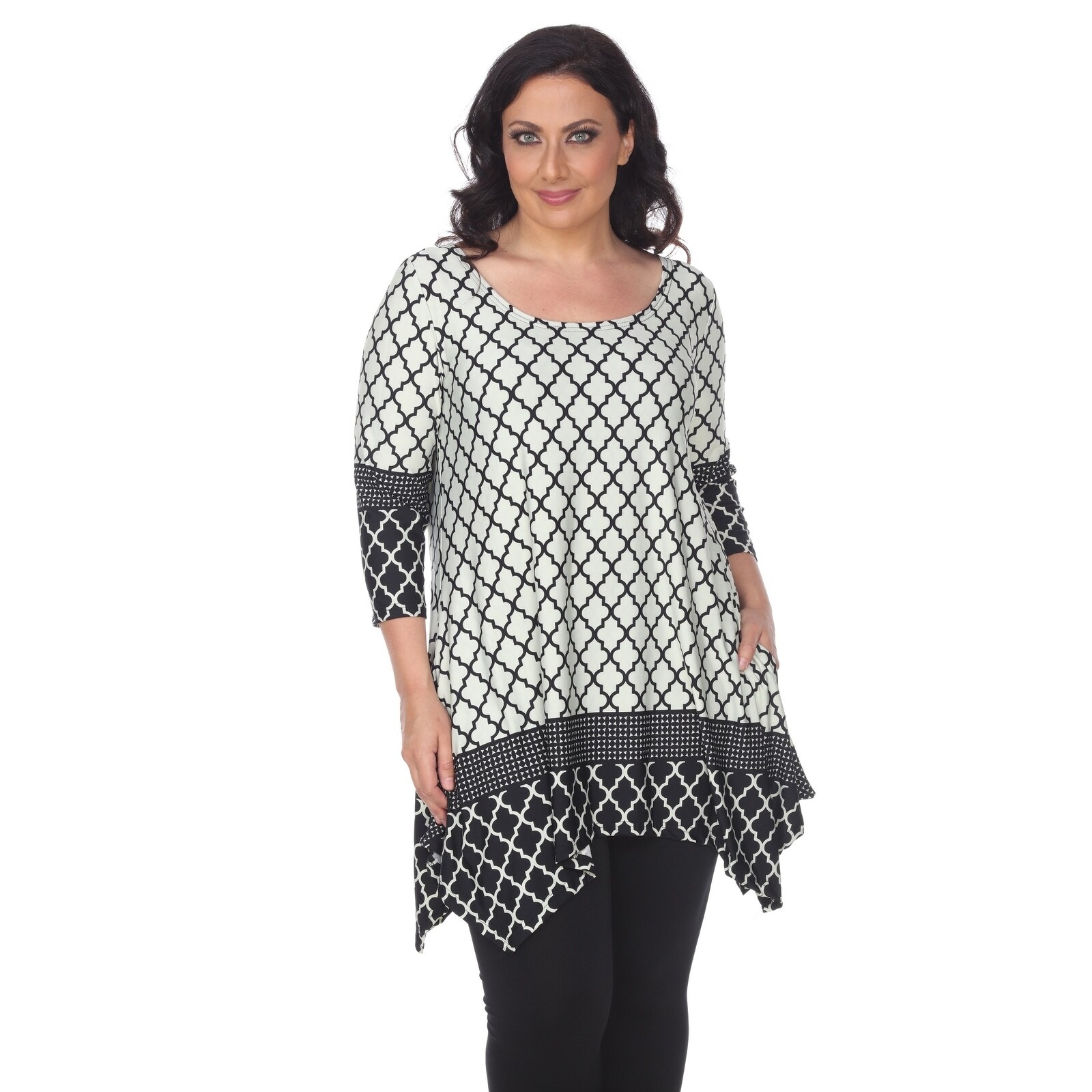 White mark tunics plus size Clearance