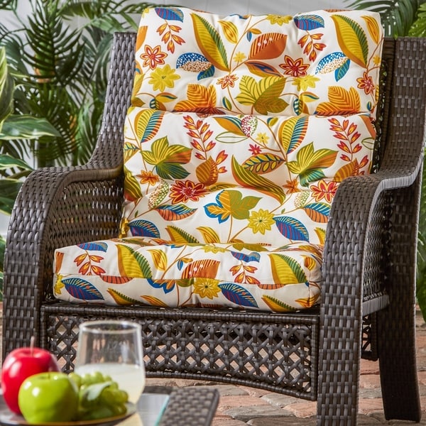 Floral patio 2024 chair cushions