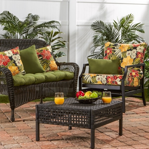 Patio discount cushions red