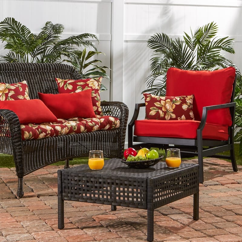 44-inch Outdoor Roma Floral Swing/ Bench Cushion