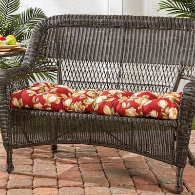 44-inch Outdoor Roma Floral Swing/ Bench Cushion
