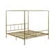 preview thumbnail 29 of 27, Novogratz Marion Canopy Bed Gold - King