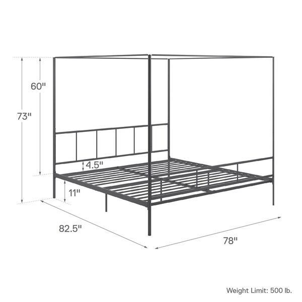 Novogratz Marion Canopy Bed