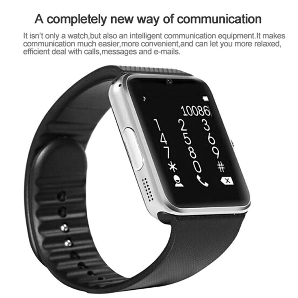 smart watch gt08 silver