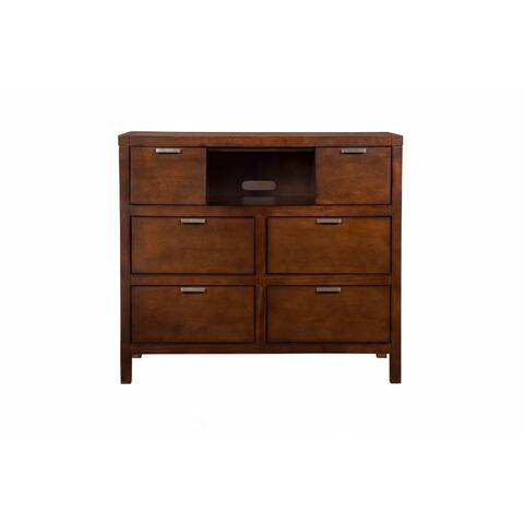 Suave & Dapper SelectWood TV Media Chest, Brown