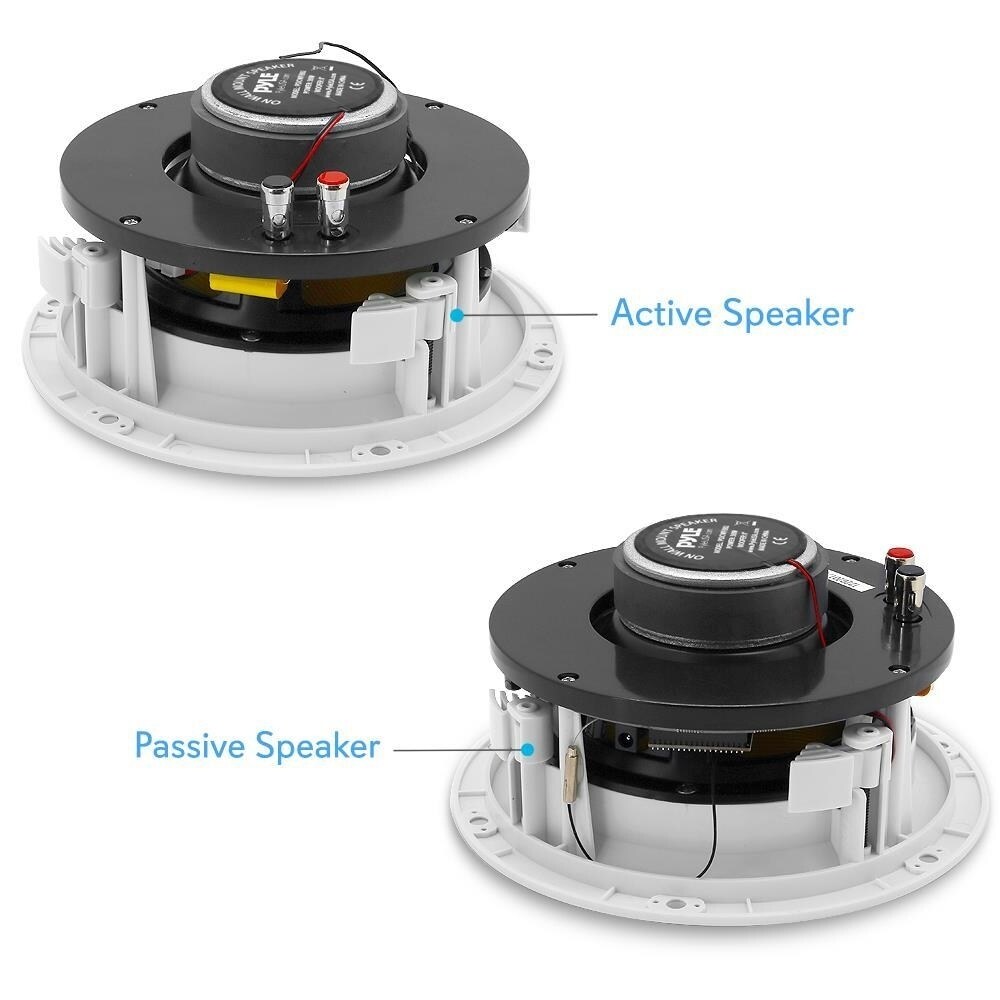 Shop Pyle Pdicwifib82 Home In Wall In Ceiling Speakers With Built