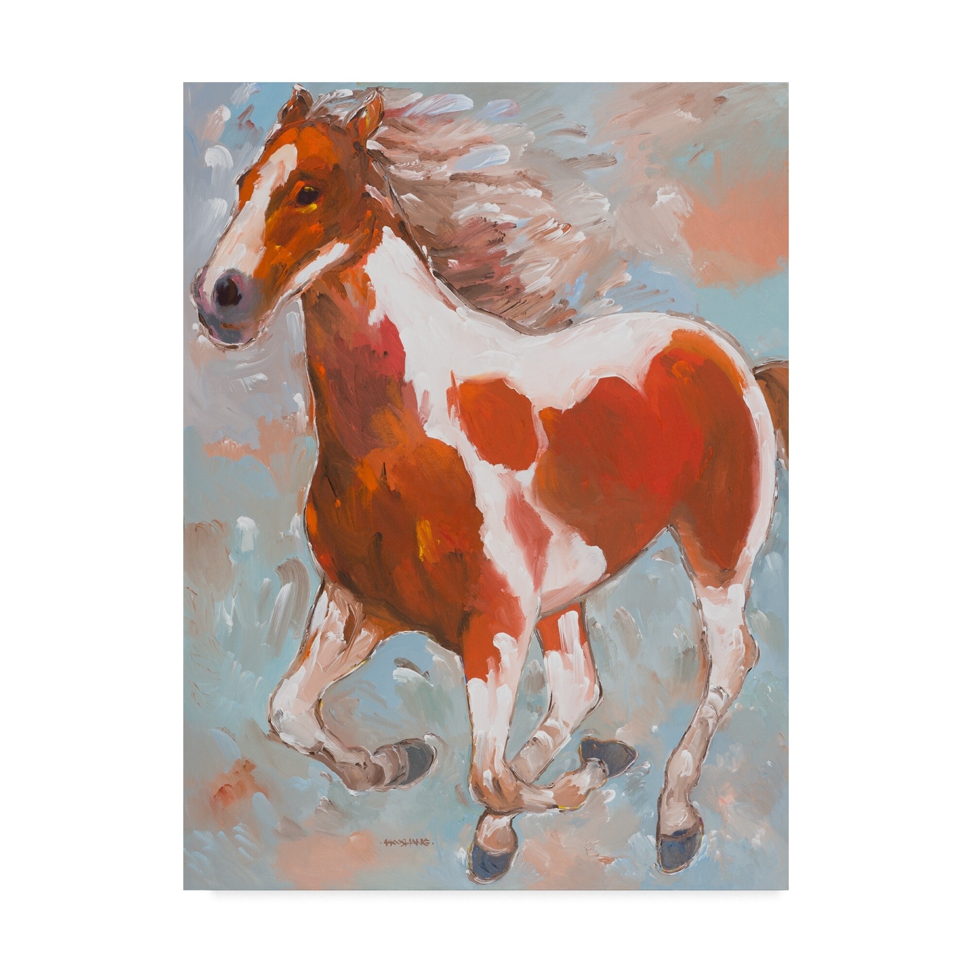 Shop Hooshang Khorasani Painted Horse 1 Canvas Art Multi Color