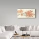 preview thumbnail 3 of 1, Chris Paschke 'Peach Blossom I Flipped' Canvas Art - Multi-color