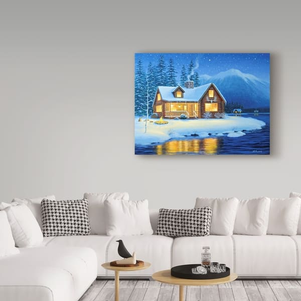 Shop Heather Burns Starlight Cabin Canvas Art Multi Color On
