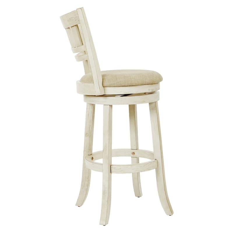 The Gray Barn McNiven 30-inch Swivel Stool with Slatted Back