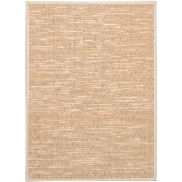 eCarpetGallery Power Loomed Chateau Tan Polypropylene Rug - 5'5 x 7'8