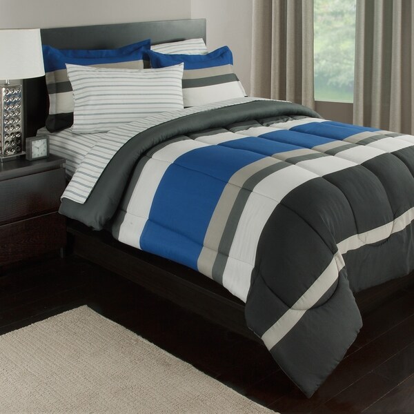 Rugby Stripe Complete Bedding Set