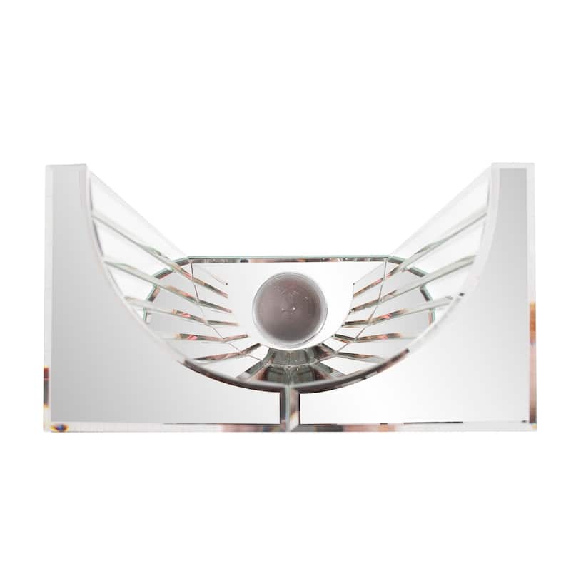 Allen Andrews Faceted Mirror Wall Sconce - 10"w x 5.1/2"d x 24"h