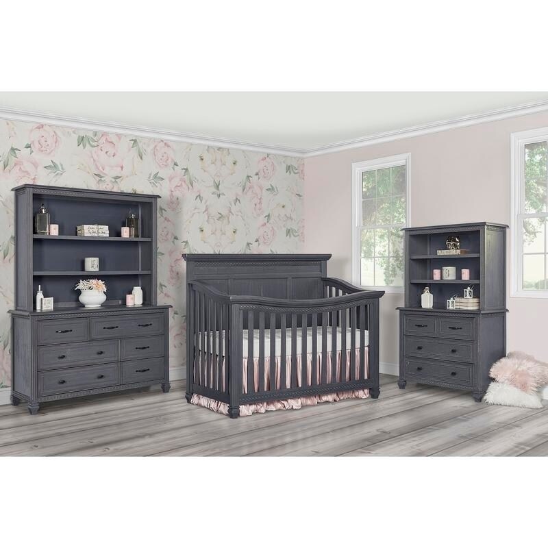 evolur madison dresser antique grey mist Amazon.com : Evolur Madison 5-in-1 Convertible Crib, Changing Tray, Antique Grey Mist Finish, Nursery Furniture Set with Dresser Compatibility : Baby