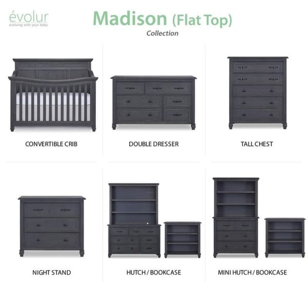 Evolur madison double dresser weathered grey on sale