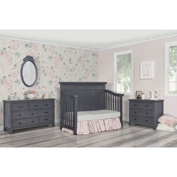 Shop Evolur Madison 5 In 1 Flat Top Convertible Crib Weathered