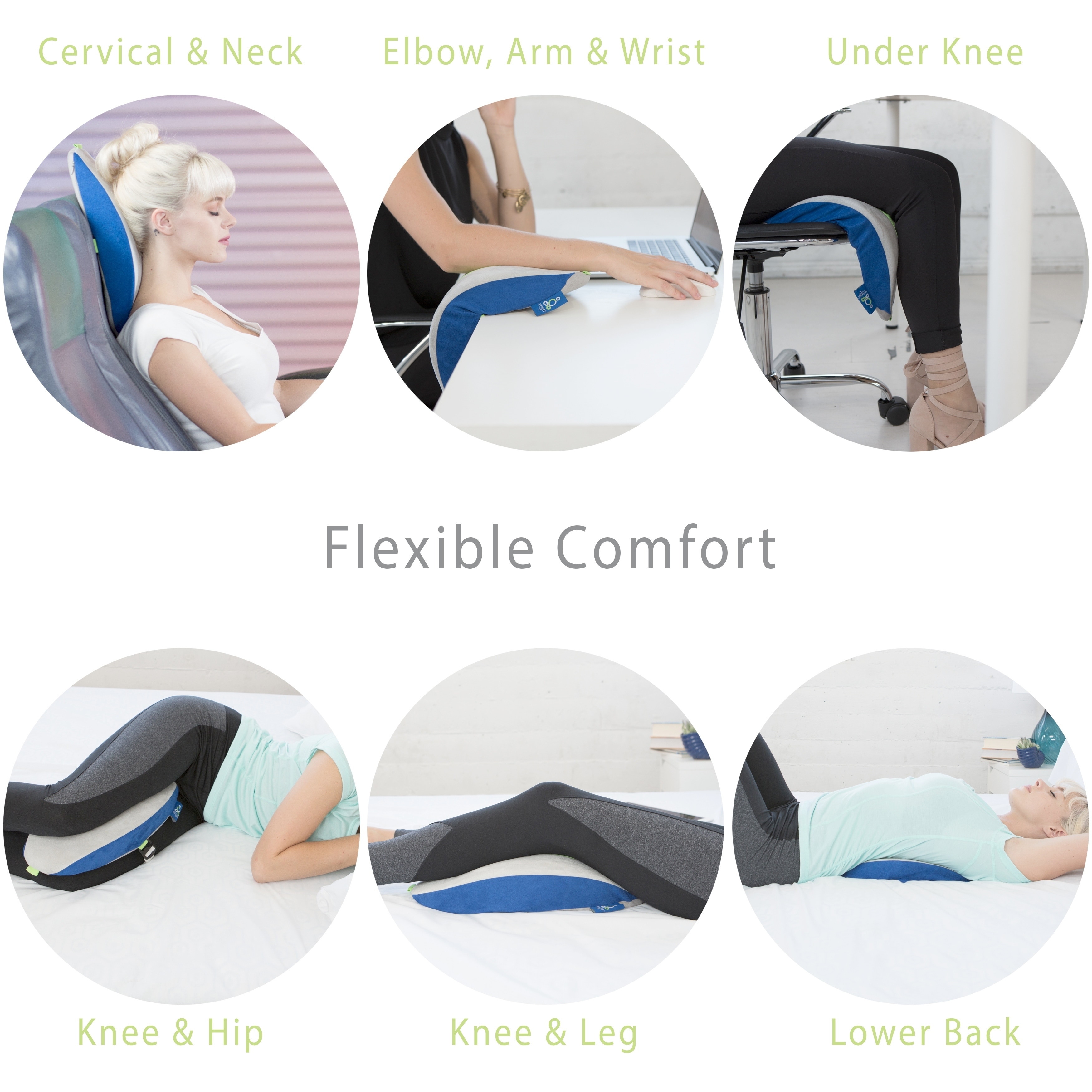 Sleep Yoga Go Posture Pillow for Home or Travel