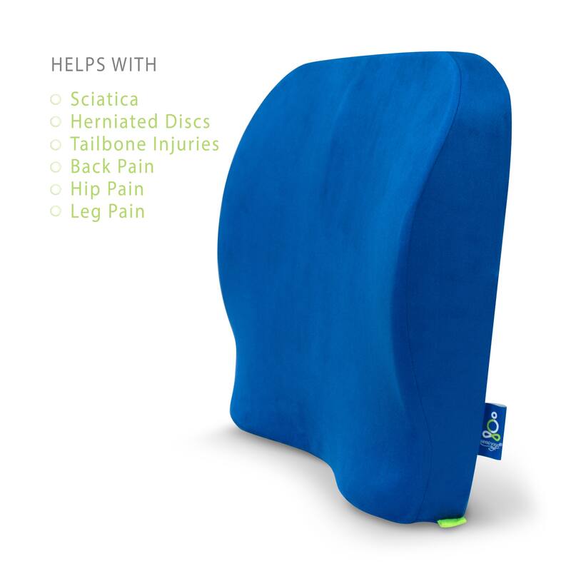 Sleep Yoga GO Memory Foam Oversized Seat Cushion with contour design, firm support to help improve posture