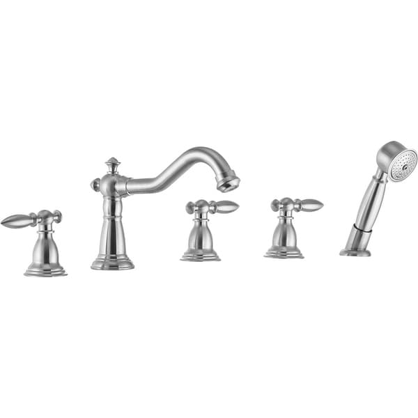 Shop ANZZI Patriarch 2-Handle Roman Tub Faucet with Hand ...