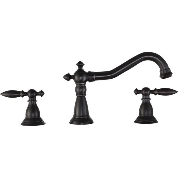 Shop Anzzi Patriarch 2 Handle Roman Tub Faucet With Sprayer In Oil