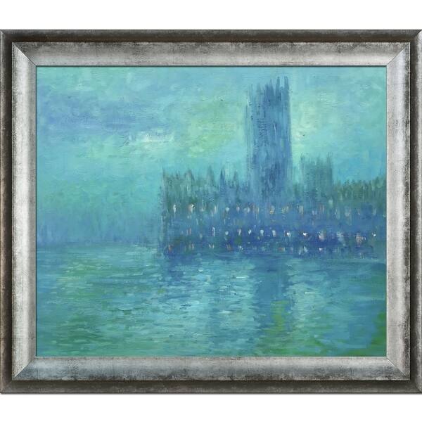 Shop Claude Monet Houses Of Parliament Fog Effect Hand Painted Oil Reproduction On Sale Overstock