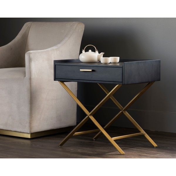 Irongate Tanana Smoked Grey End Table