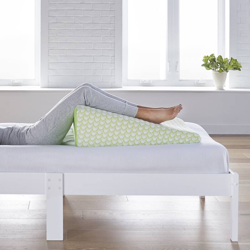 Sleep Yoga Wedge pillow - With 10" memory foam medium firm