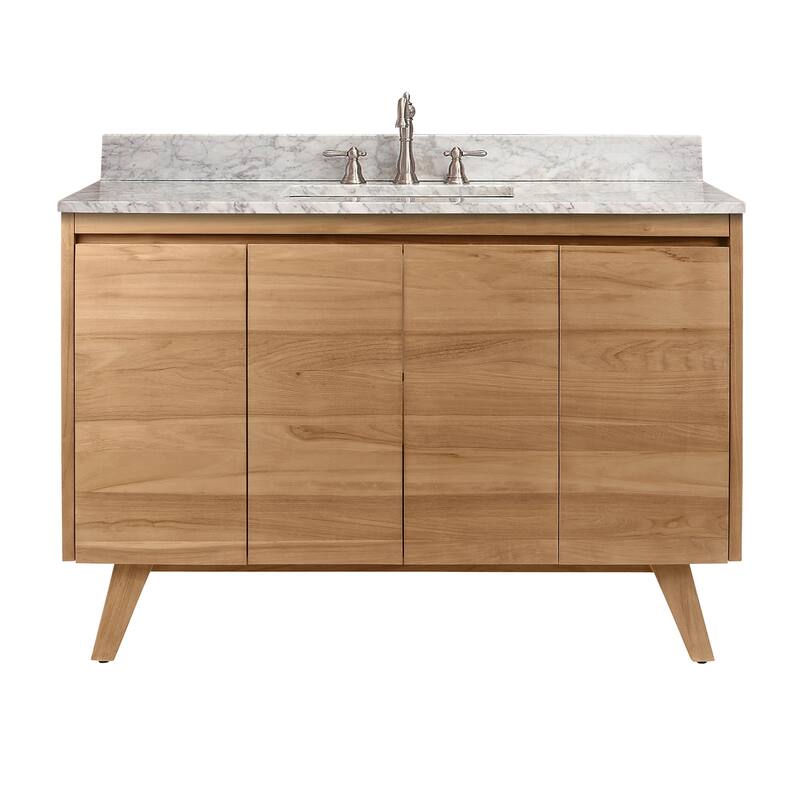 Avanity Coventry 49 in. Vanity Combo with Carrera White Marble Top