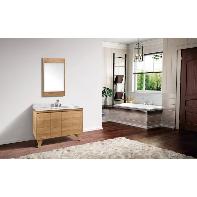 Avanity Coventry 49 in. Vanity Combo with Carrera White Marble Top