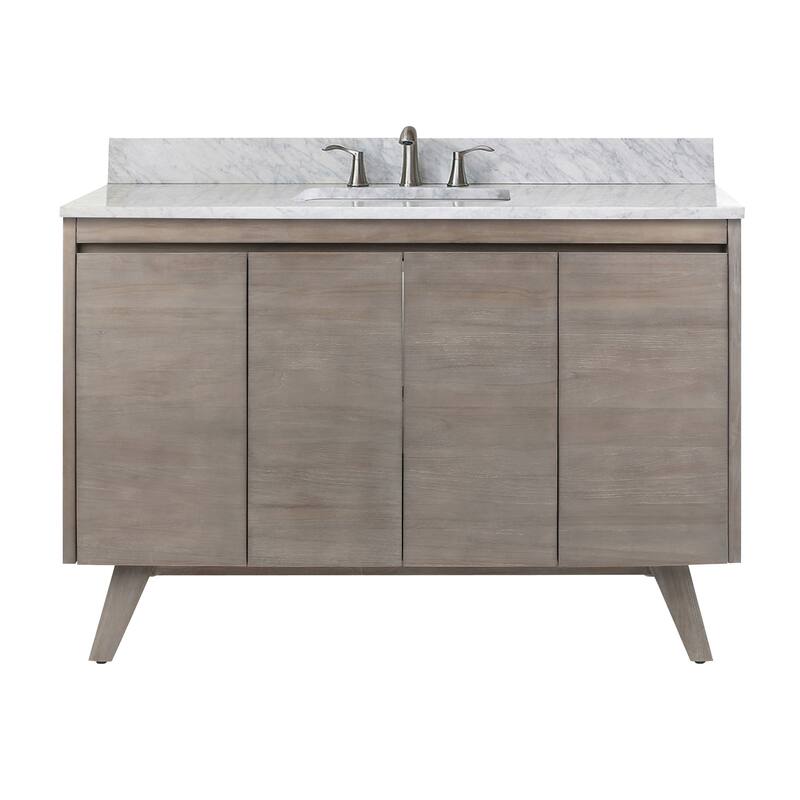 Avanity Coventry 49 in. Vanity Combo with Carrera White Marble Top