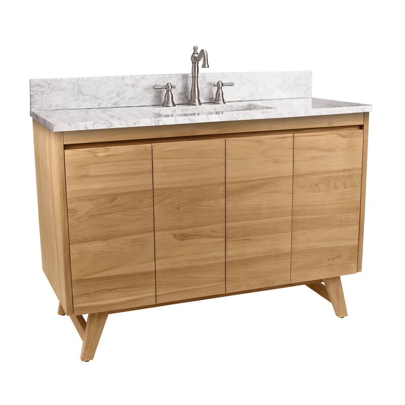 Avanity Coventry 49 in. Vanity Combo with Carrera White Marble Top