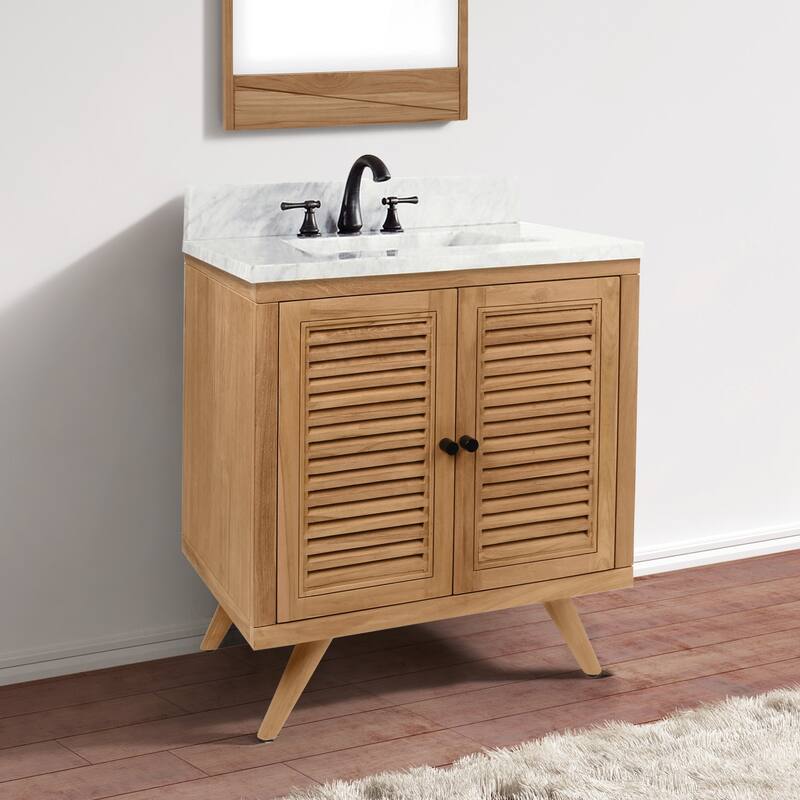 Avanity Harper 31 in. Vanity Combo with Carrara White Marble Top