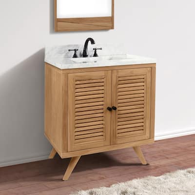 Avanity Harper 31 in. Vanity Combo with Carrara White Marble Top