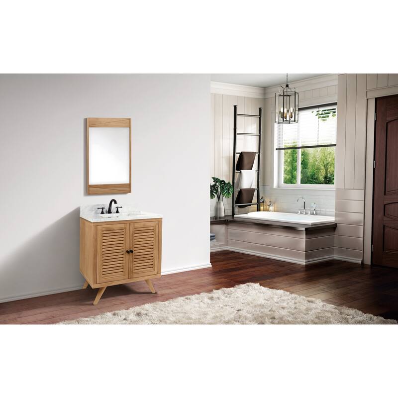 Avanity Harper 31 in. Vanity Combo with Carrara White Marble Top