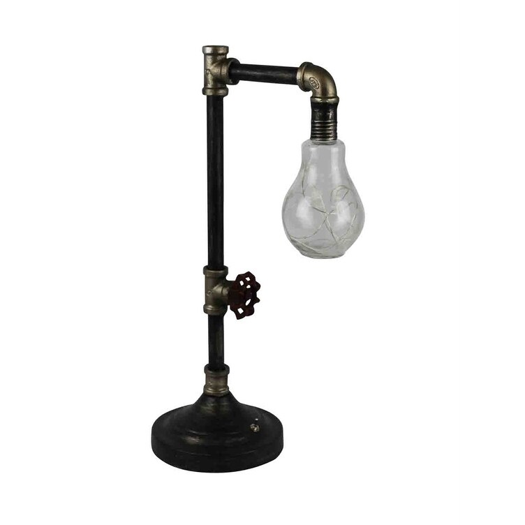 Benzara Elegant Styled Metal Glass Wall Sconce