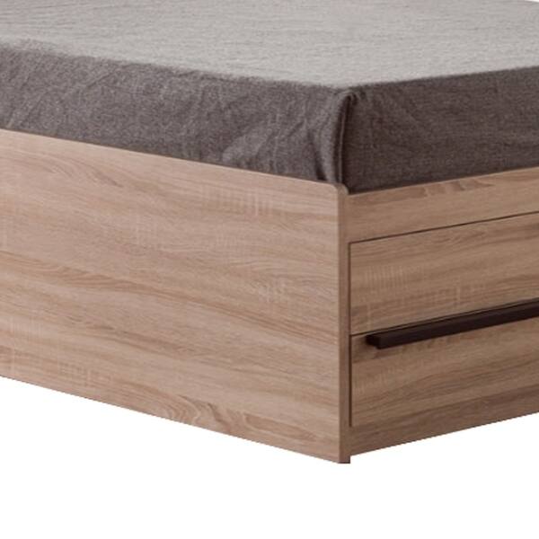 Shop Contemporary Style Brown Finish Twin Size Chest Bed With 6
