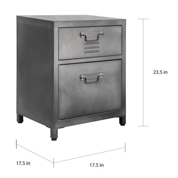 2Drawer Steel Locker Style Nightstand (As Is Item) Bed Bath & Beyond