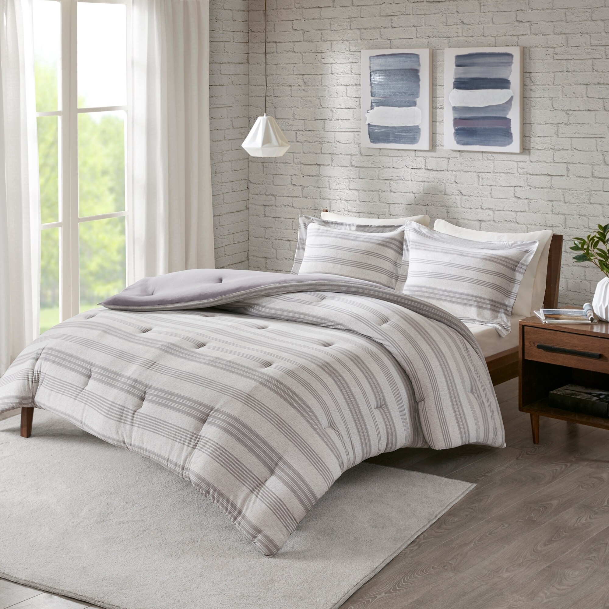 Shop Urban Habitat Mason Stripe Print Ultra Soft Cotton Blend