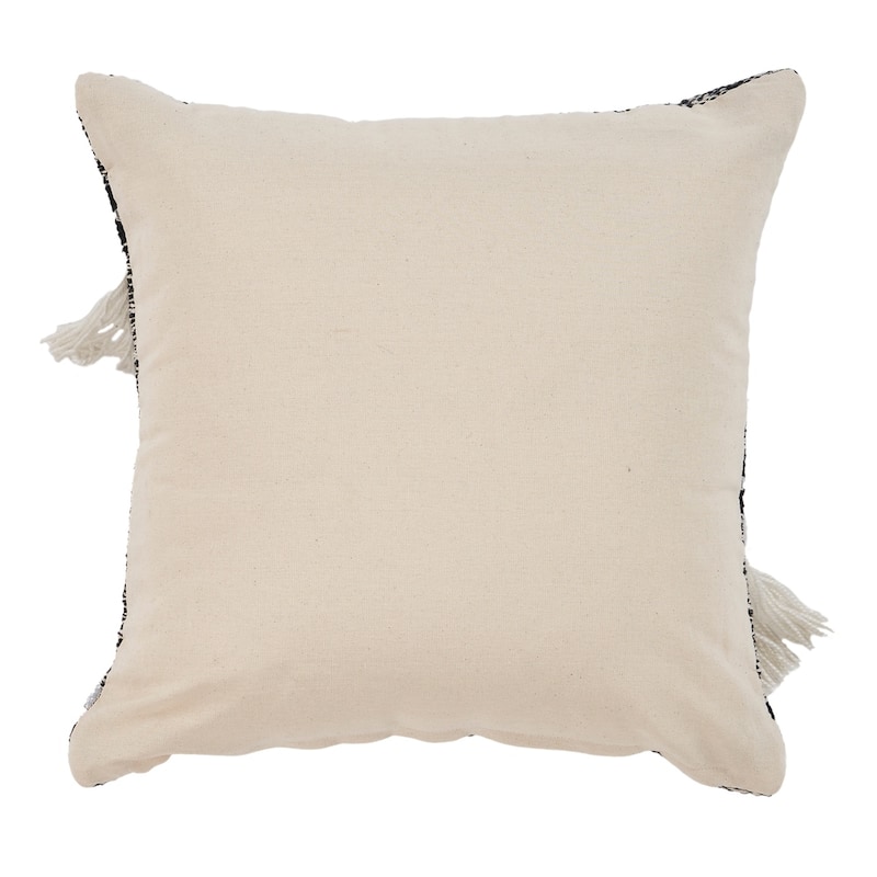 Sevita Black Plaid Throw Pillow 18 inch