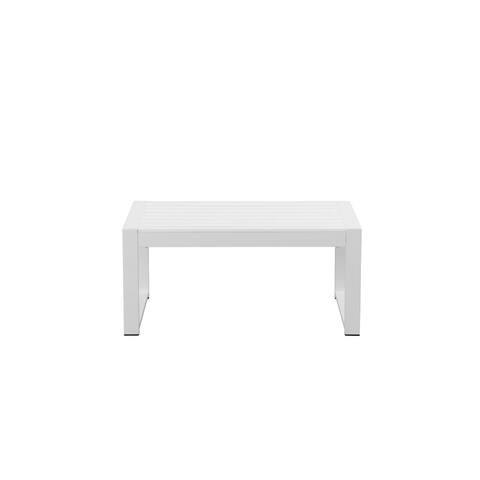Quintessentially Perfect Anodized Aluminum Outdoor Table, White