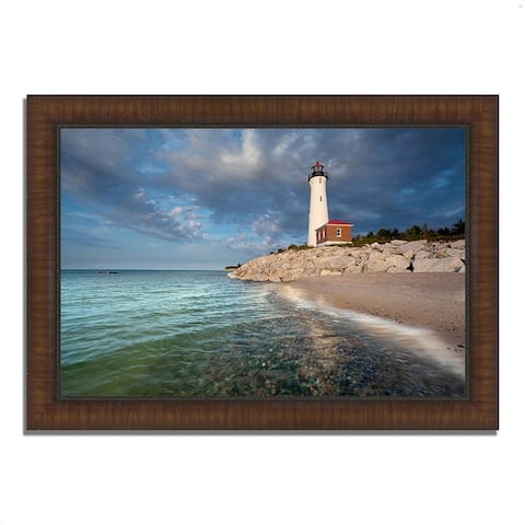 "Crisp Point Lighthouse", Framed Photograph Print, Ready to Hang
