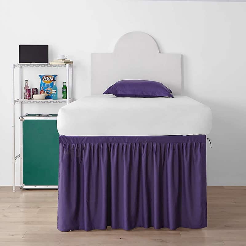 Twin XL 30-inch Drop 3 Panel Bed Skirt
