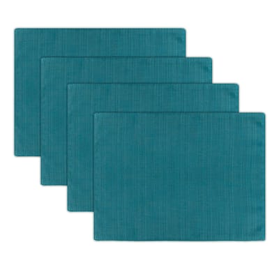 Austin Horn Classics Sunbrella Dupione Deepsea Reversible Placemat (set of 4) - 18 x 12.5