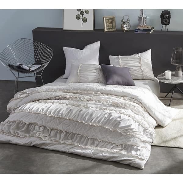 Shop Byb Ruffle Pleats Oversized Duvet Cover Jet Stream Free