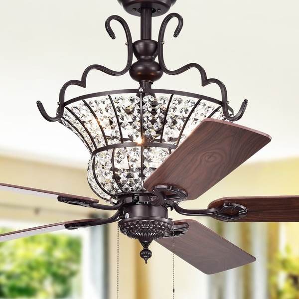 5-blade 52-inch Brown Ceiling Fan 