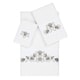 preview thumbnail 1 of 3, Authentic Hotel and Spa Turkish Cotton Shells Embroidered White 3-piece Towel Set
