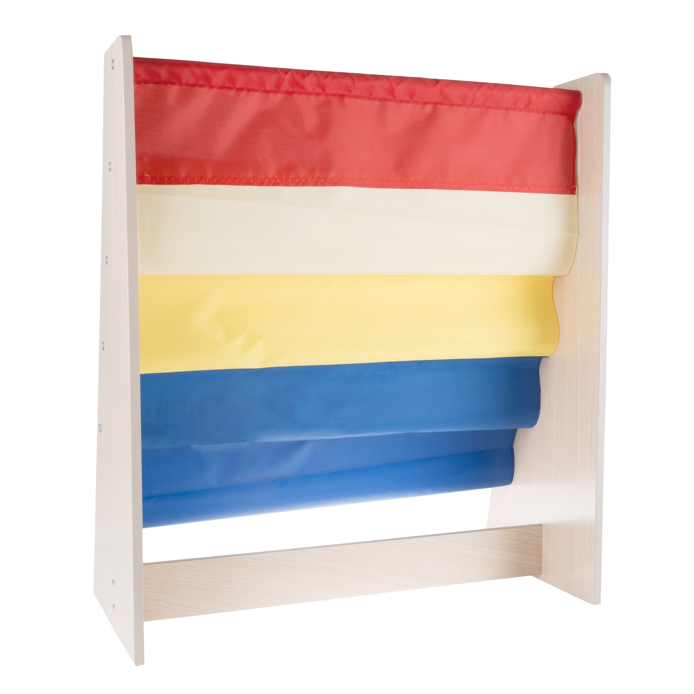 Shop Kids Bookshelf Storage Rack With Colorful Fabric Sling