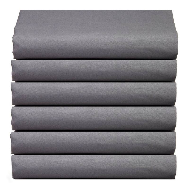Elegant Comfort Wrinkle-Free (6-PACK) Luxury Fitted Sheets! - Queen - Gray