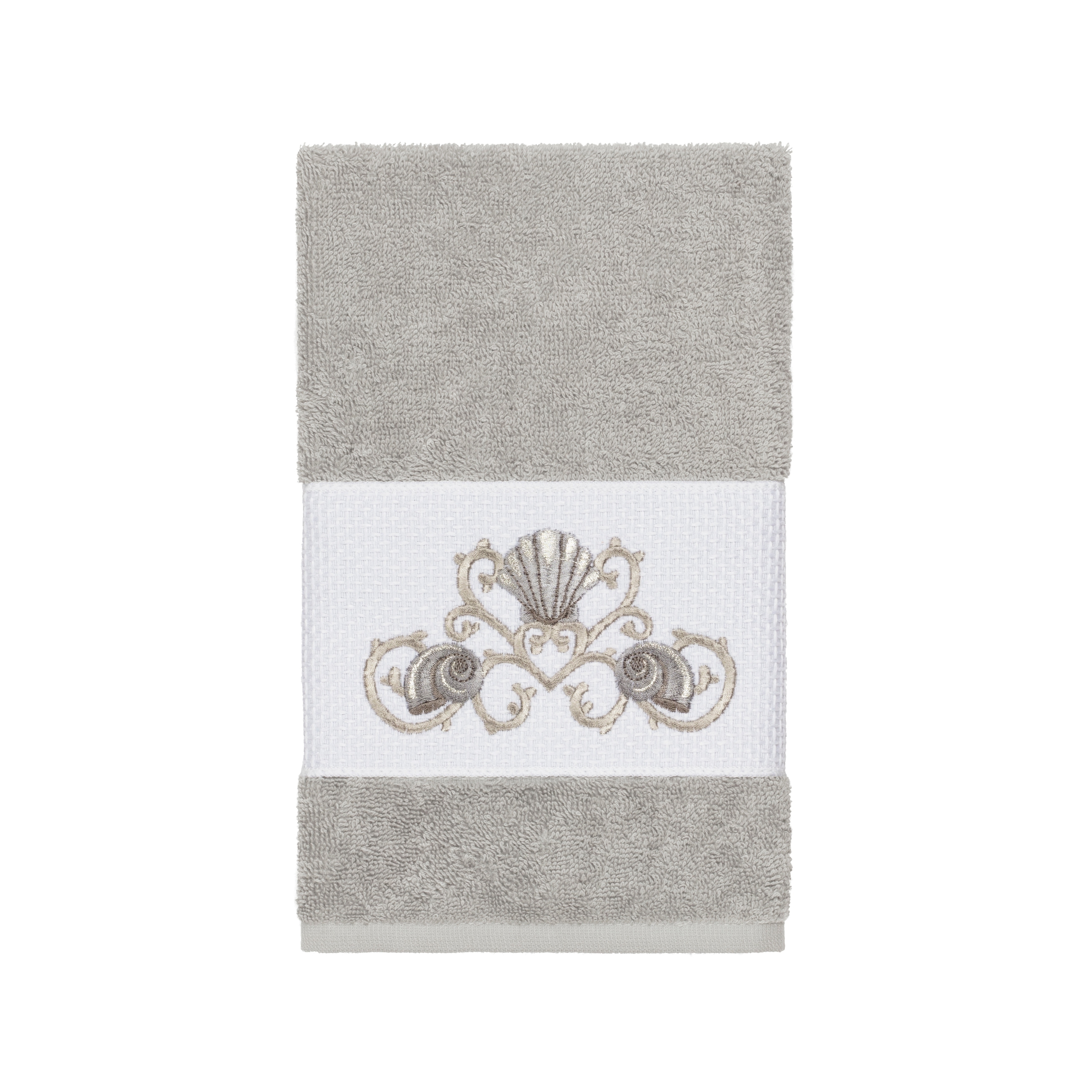 Authentic Hotel and Spa Turkish Cotton Shells Embroidered White 4-piece Bath  Towel Set - On Sale - Bed Bath & Beyond - 21853341